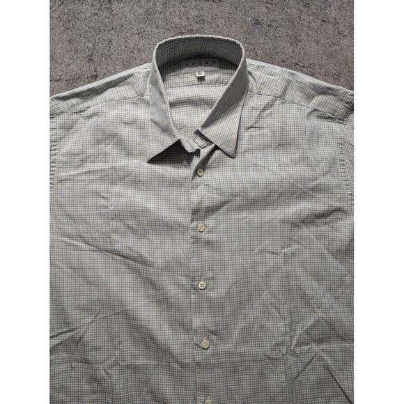 Sulka Long Sleeve Button Up Shirt Men's Size 16 1/2 35 - Picture 2 of 12